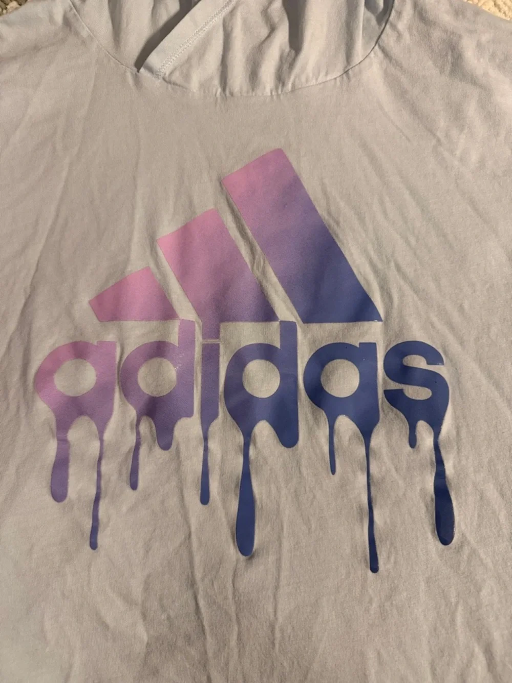 Girls Adidas long sleeve with hood